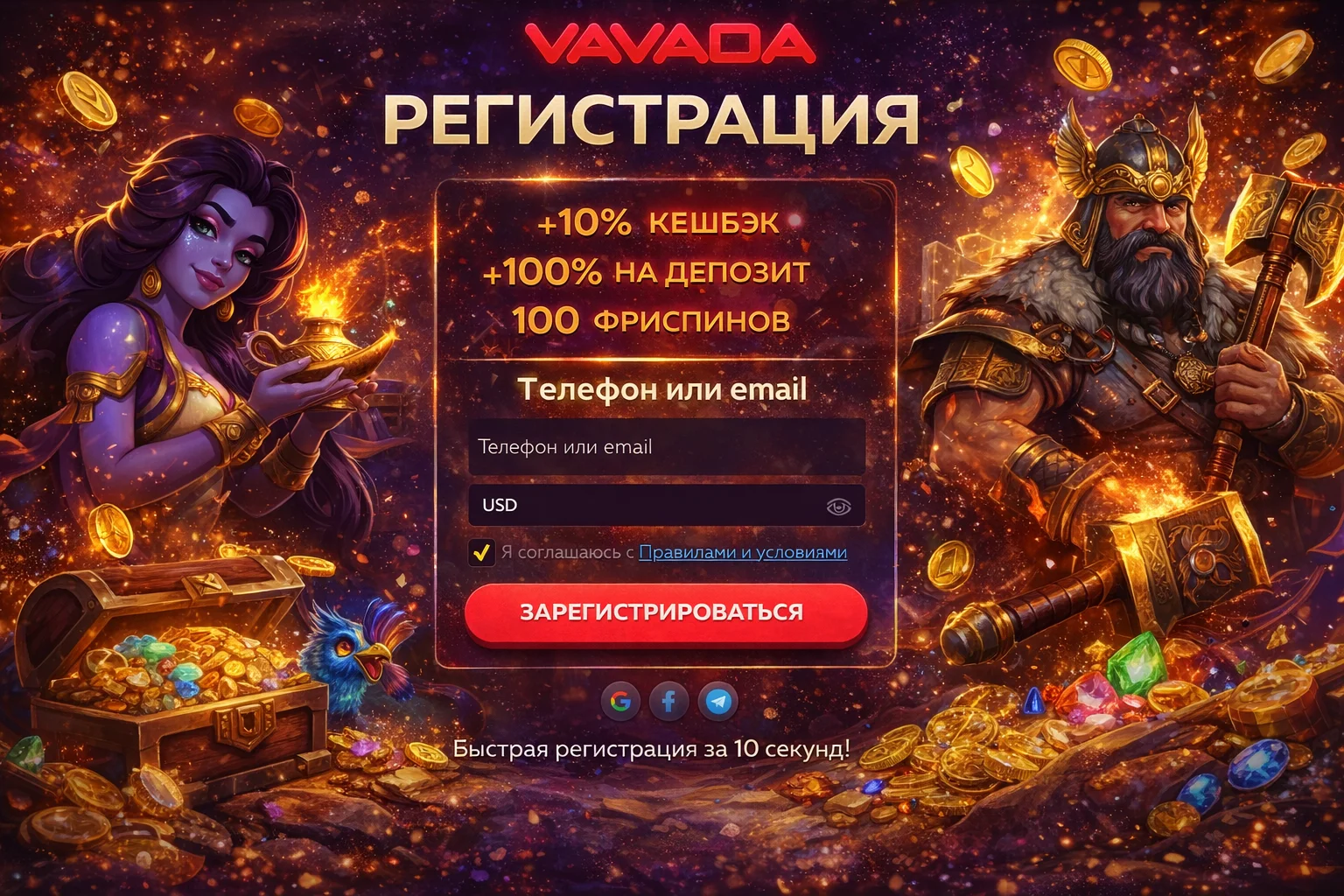 Рабочее зеркало Vavada на сегодня